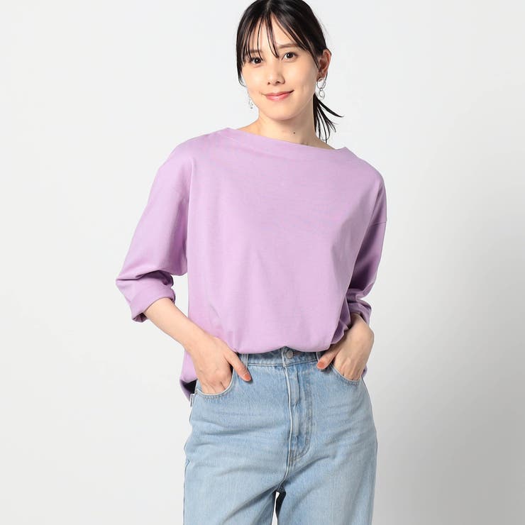 88ラベンダー | 【日本製】デラヴェ長袖Tシャツ ムジシーズンカラー | NICOLE
