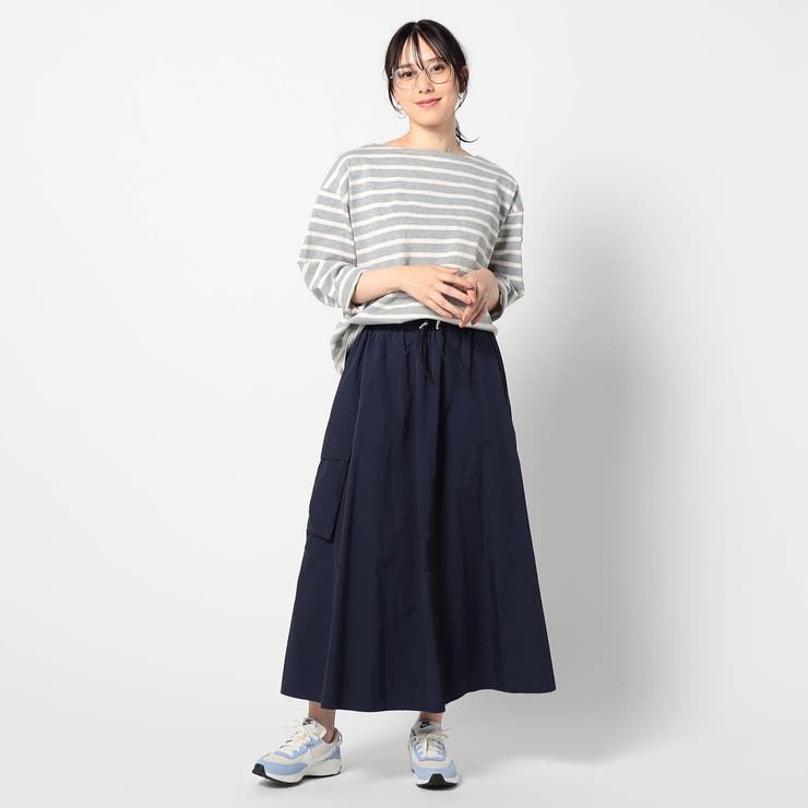 tシャツ 「日本製」デラヴェ長袖Tシャツ　ボーダーシーズンカラー レディース 日本製】デラヴェ長袖Tシャツ ボーダーシーズンカラー[品番