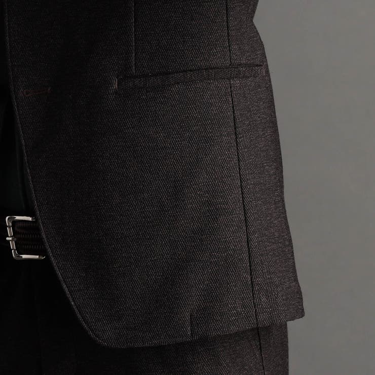 ヘリンボンストレッチ セットアップジャケット | NICOLE | 詳細画像18 