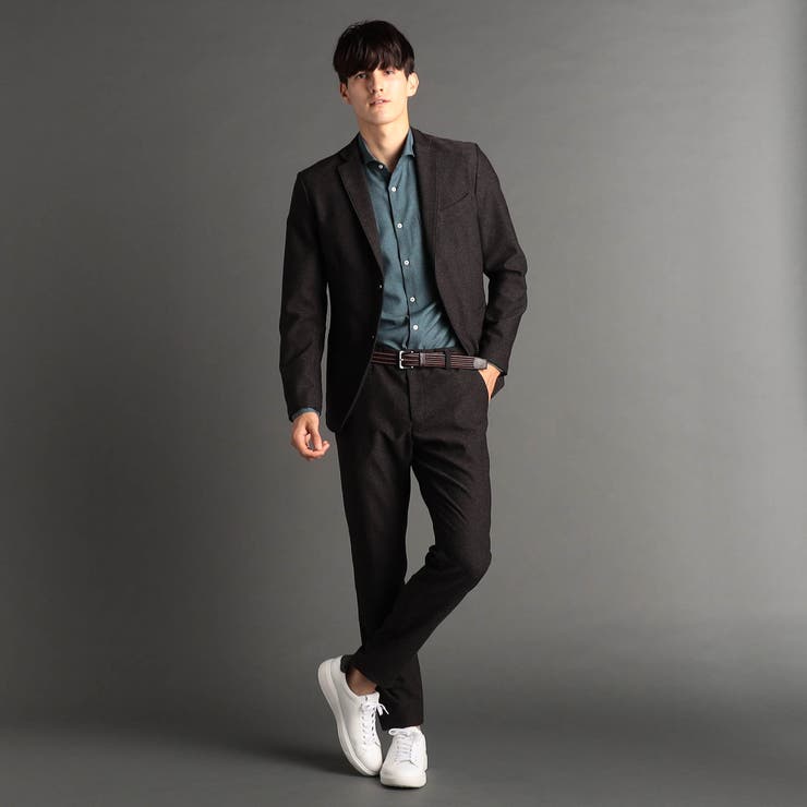 ヘリンボンストレッチ セットアップジャケット | NICOLE | 詳細画像2 