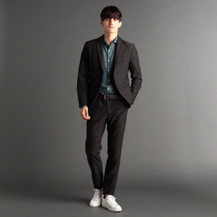 ヘリンボンストレッチ セットアップジャケット | NICOLE | 詳細画像5 