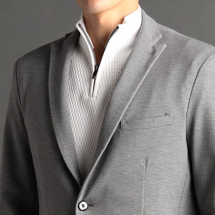 ジオメトリックジャージ セットアップジャケット | NICOLE | 詳細画像11 