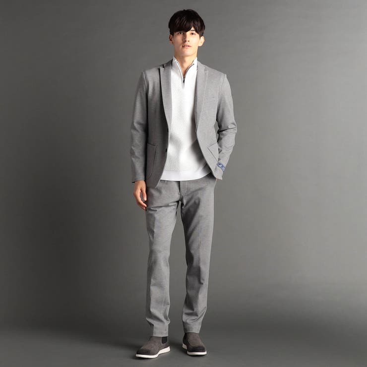 ジオメトリックジャージ セットアップジャケット | NICOLE | 詳細画像2 