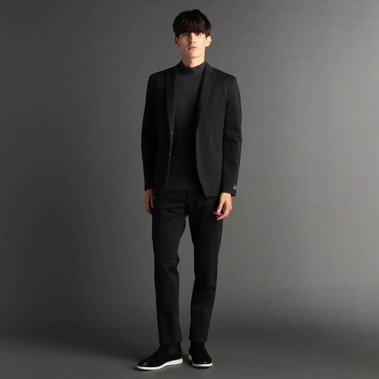 ジオメトリックジャージ セットアップジャケット | NICOLE | 詳細画像4 