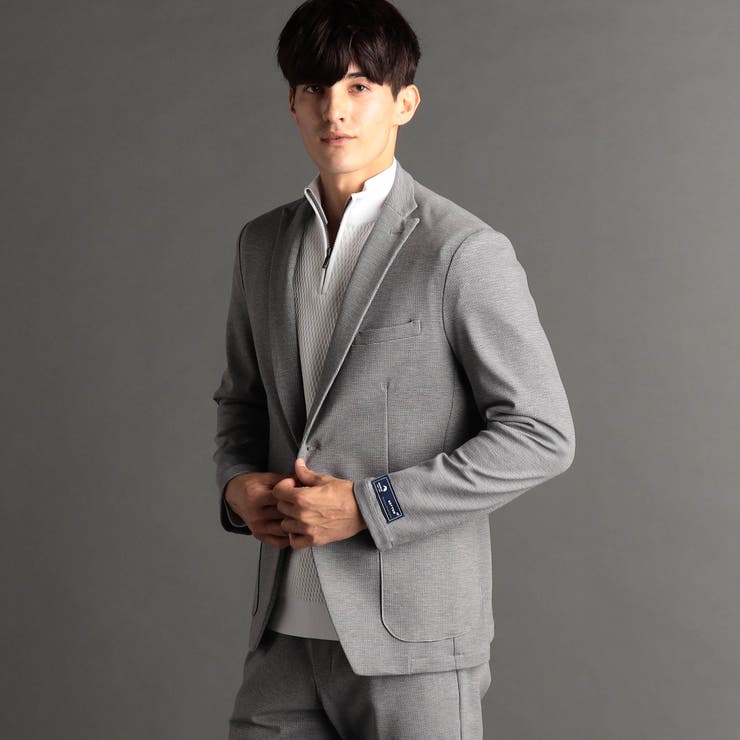 ジオメトリックジャージ セットアップジャケット | NICOLE | 詳細画像8 