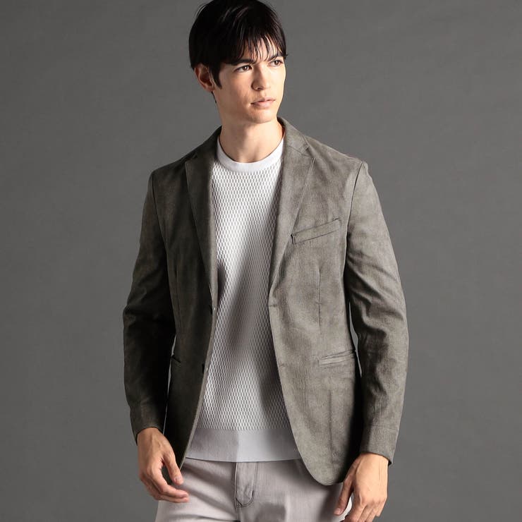 46カーキ | テクニカルスエード コンバーチブルジャケット | NICOLE