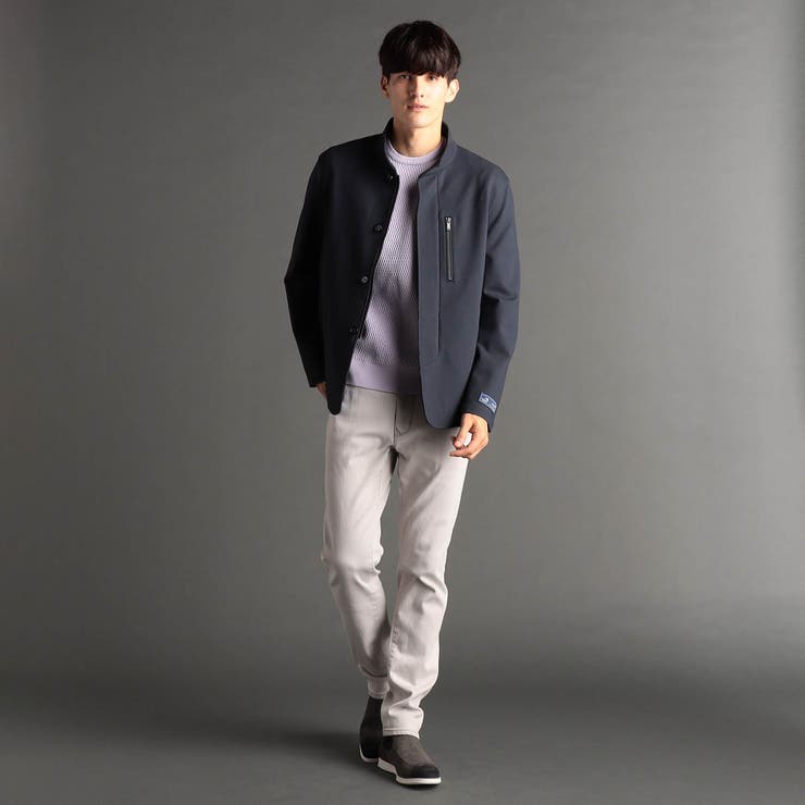 ジオメトリックジャージ ドライバーズジャケット | NICOLE | 詳細画像5 