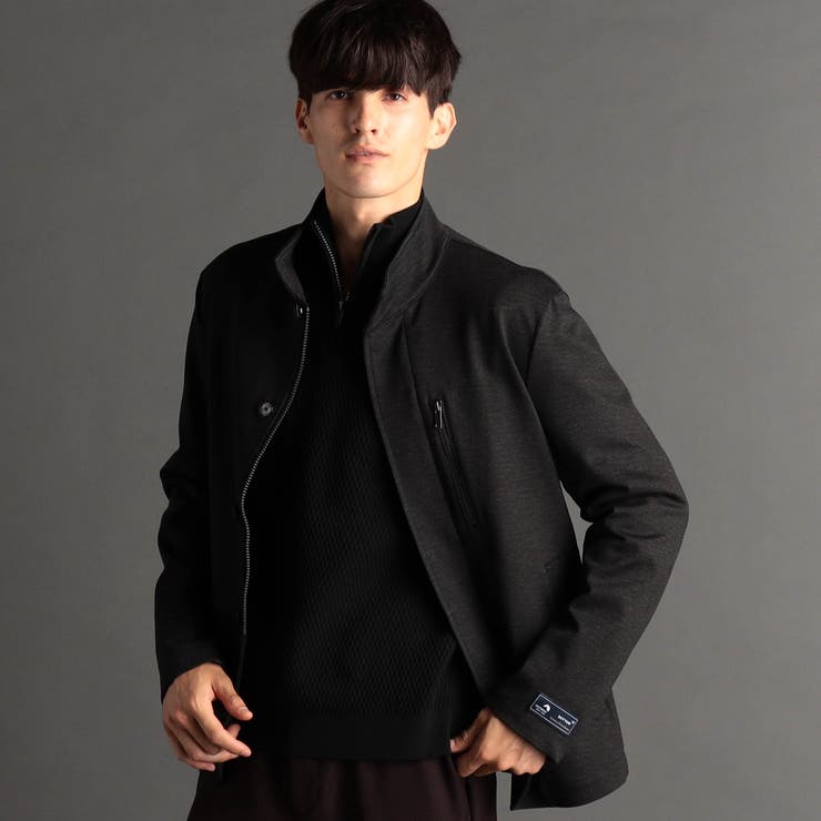 49ブラック | ジオメトリックジャージ ドライバーズジャケット | NICOLE