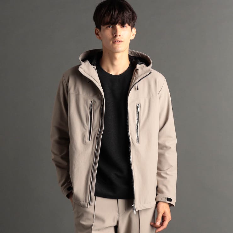 18ベージュ | グラフィックハニカム ソフトシェルフーディ | NICOLE