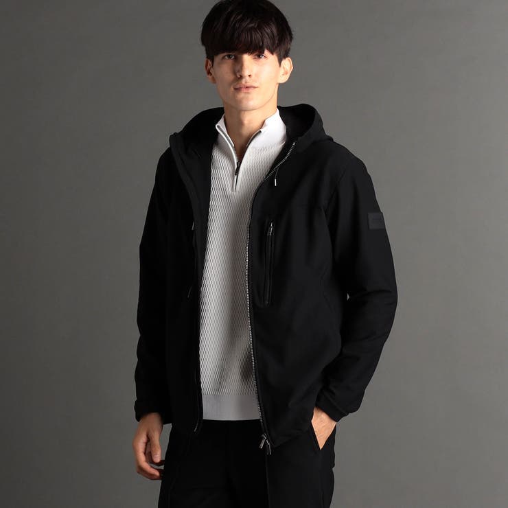 49ブラック | グラフィックハニカム ソフトシェルフーディ | NICOLE