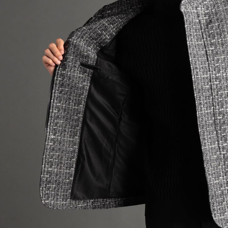 グラフィックチェックプリント スタンドカラーブルゾン | NICOLE | 詳細画像11 