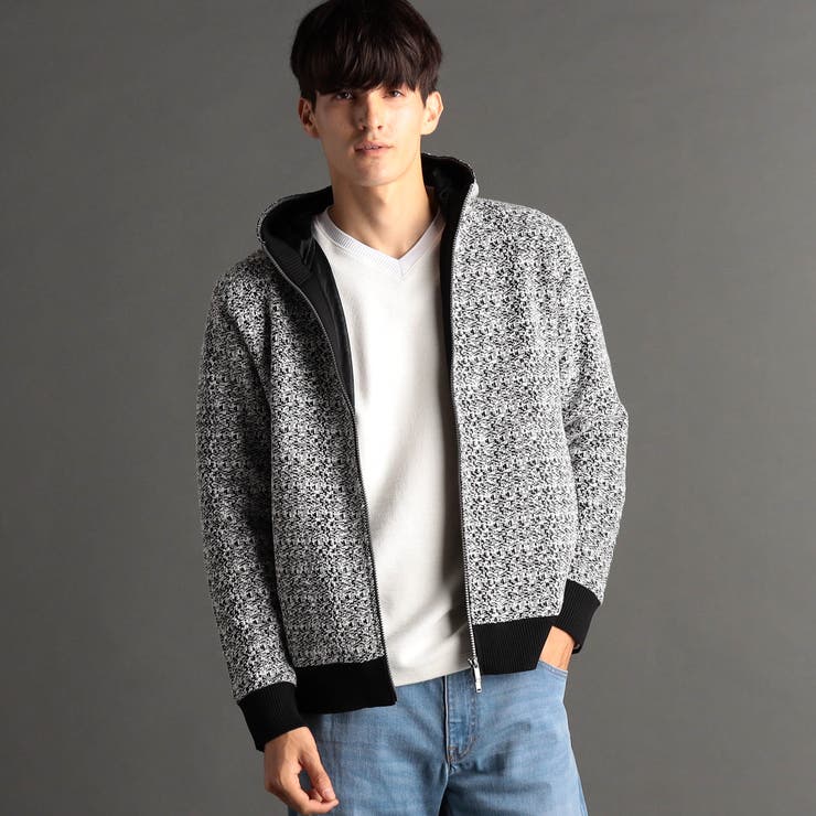 ツイードライク ニットフーディ | NICOLE | 詳細画像1 