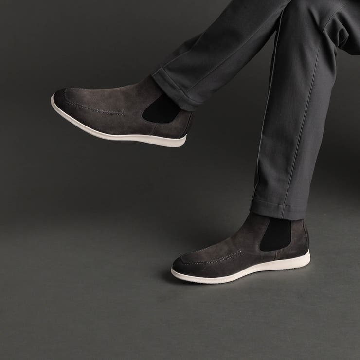 スエードレザー サイドゴアスニーカー[品番：NICW0007160]｜NICOLE