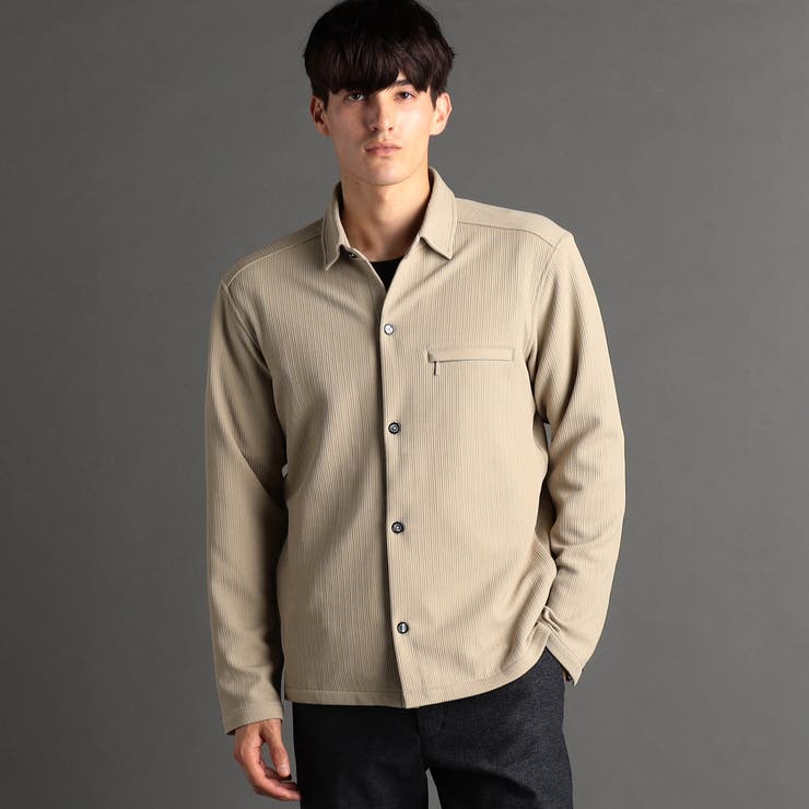 トリコットワッシャージャカード シャツアウター | NICOLE | 詳細画像4 