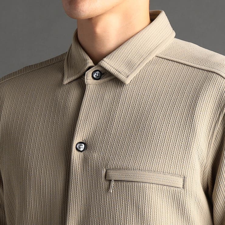 トリコットワッシャージャカード シャツアウター | NICOLE | 詳細画像7 