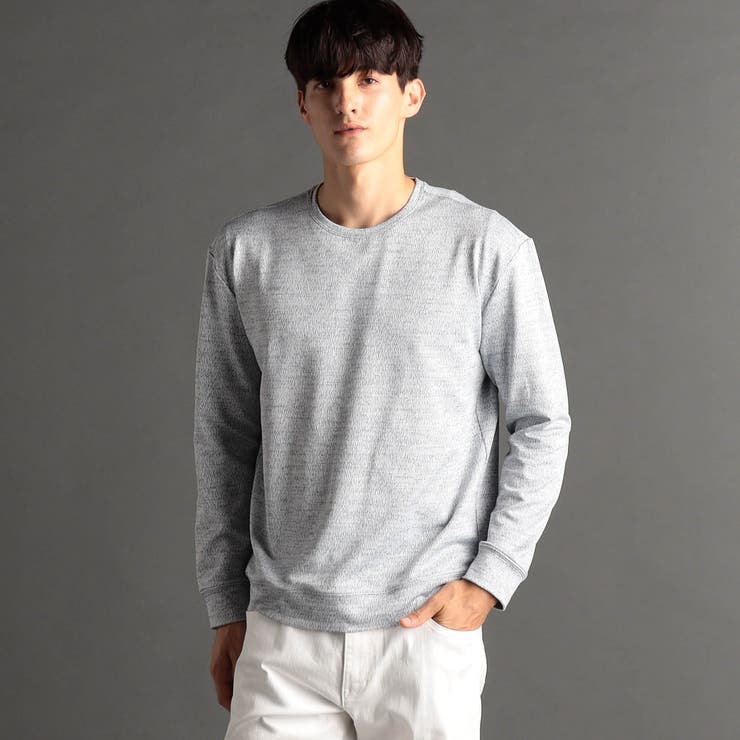 64サックス | メランジジャカード クルーネックプルオーバー | NICOLE