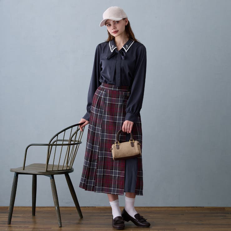 チェックプリーツセットスカート | NICOLE | 詳細画像4 