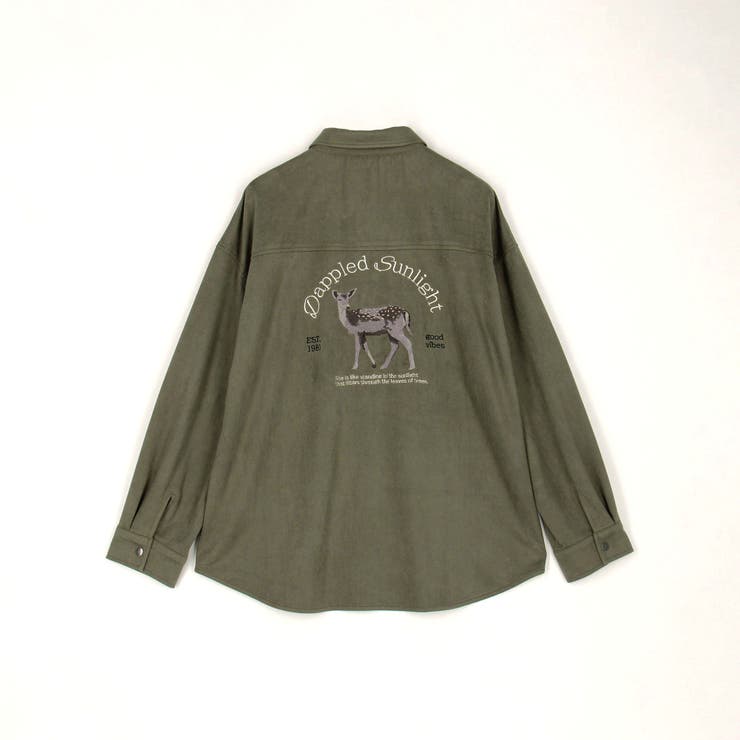 バック刺繍オーバーシャツ | NICOLE | 詳細画像13 