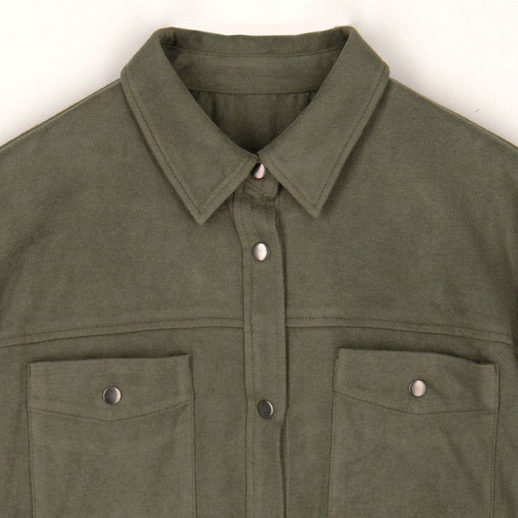 バック刺繍オーバーシャツ | NICOLE | 詳細画像14 