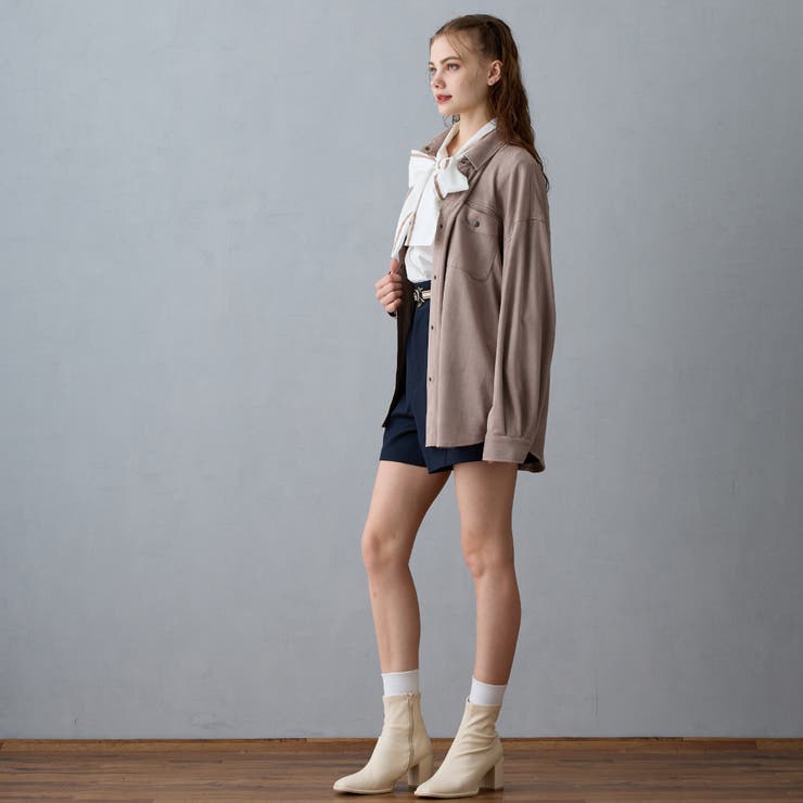 バック刺繍オーバーシャツ | NICOLE | 詳細画像2 