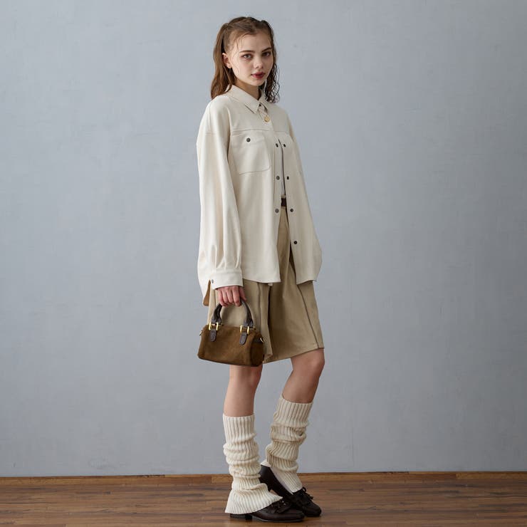 バック刺繍オーバーシャツ | NICOLE | 詳細画像6 