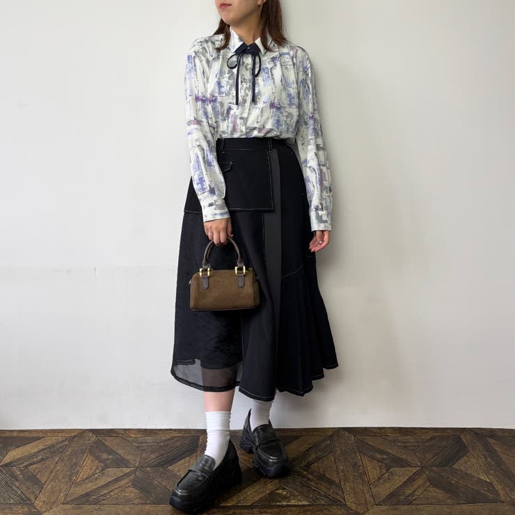 ダブルカラー柄ブラウス | NICOLE | 詳細画像6 