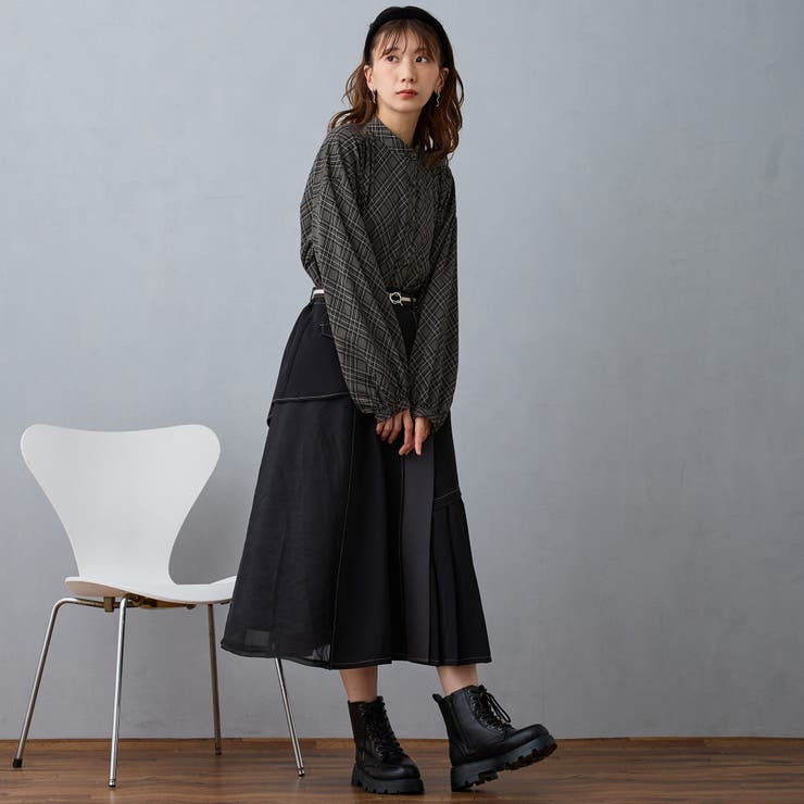 プリーツ柄ブラウス | NICOLE | 詳細画像12 