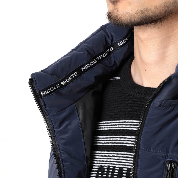 【NICOLE SPORTS】ロゴデザインパテッドベスト | NICOLE | 詳細画像17 