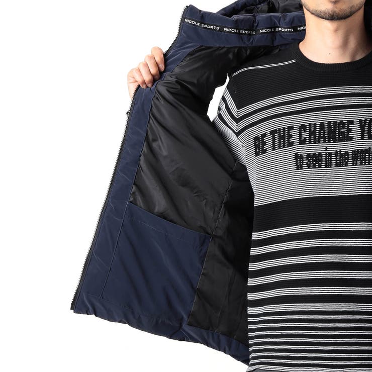 【NICOLE SPORTS】ロゴデザインパテッドベスト | NICOLE | 詳細画像18 