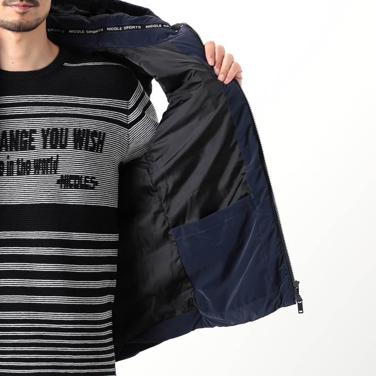 【NICOLE SPORTS】ロゴデザインパテッドベスト | NICOLE | 詳細画像19 