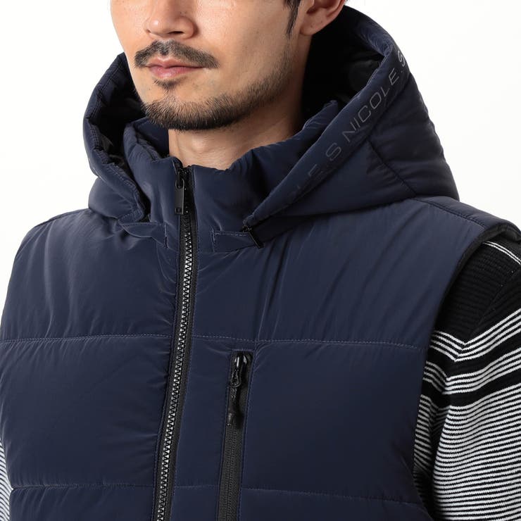 【NICOLE SPORTS】ロゴデザインパテッドベスト | NICOLE | 詳細画像7 