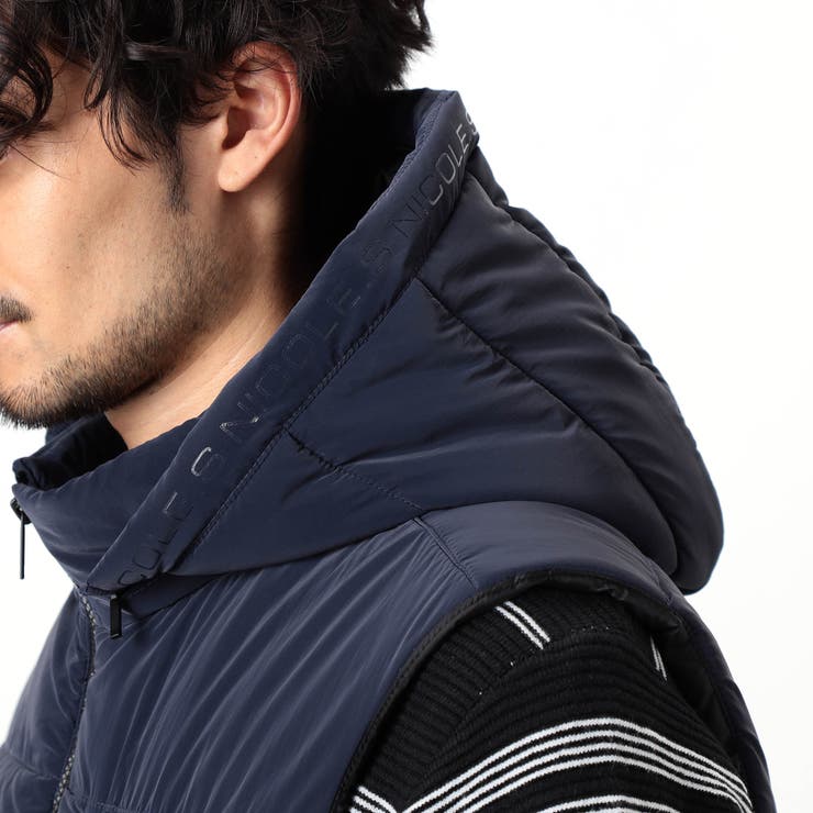 【NICOLE SPORTS】ロゴデザインパテッドベスト | NICOLE | 詳細画像8 