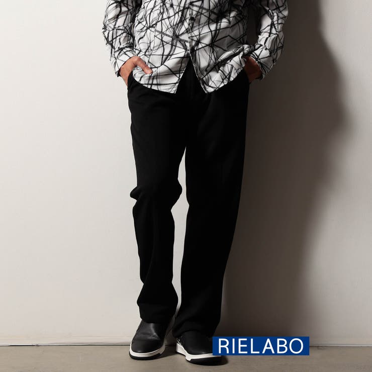 49ブラック | 【RIELABO】Wフェイスカノコジャカードパンツ | NICOLE