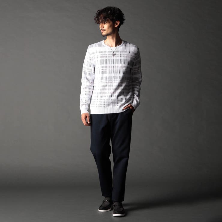 転換裏ボーダーニット | NICOLE | 詳細画像4 