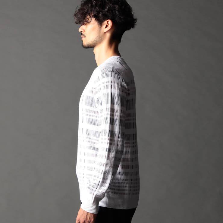 転換裏ボーダーニット | NICOLE | 詳細画像6 