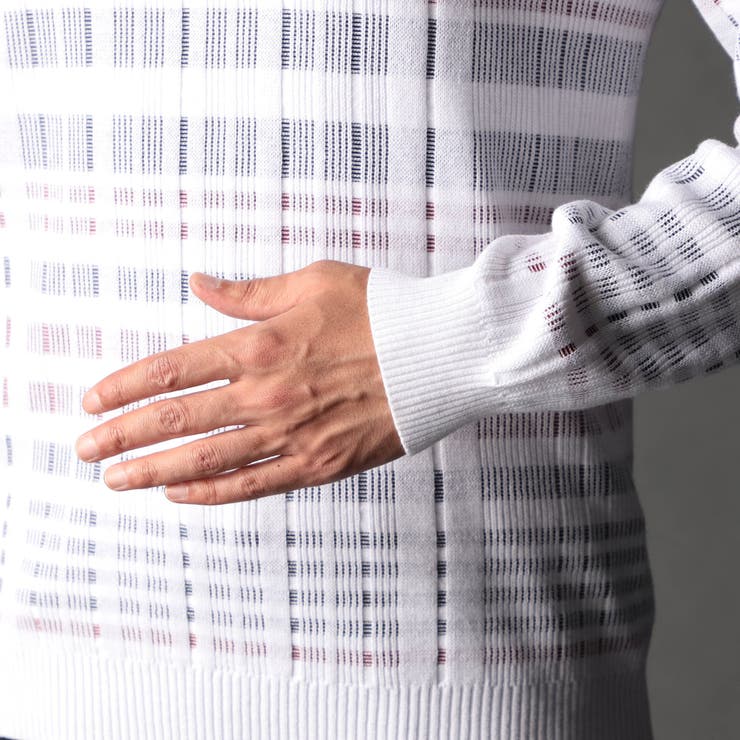 転換裏ボーダーニット | NICOLE | 詳細画像9 