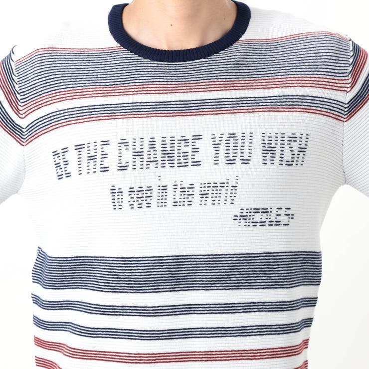 【NICOLE SPORTS】ロゴタックジャカードボーダーニット | NICOLE | 詳細画像10 