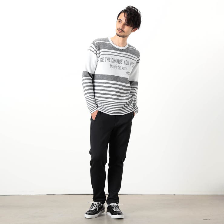 【NICOLE SPORTS】ロゴタックジャカードボーダーニット | NICOLE | 詳細画像2 