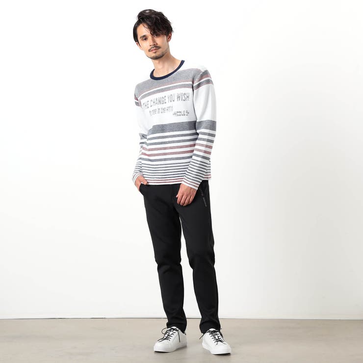 【NICOLE SPORTS】ロゴタックジャカードボーダーニット | NICOLE | 詳細画像4 