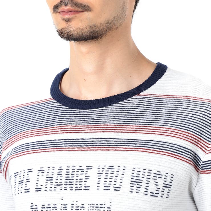 【NICOLE SPORTS】ロゴタックジャカードボーダーニット | NICOLE | 詳細画像7 