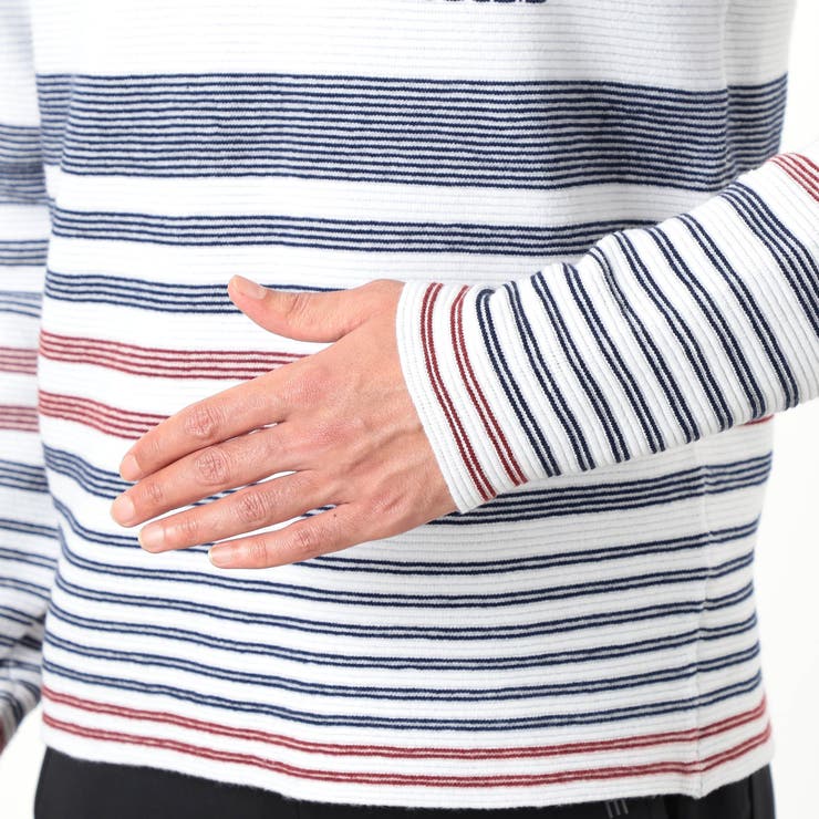 【NICOLE SPORTS】ロゴタックジャカードボーダーニット | NICOLE | 詳細画像8 