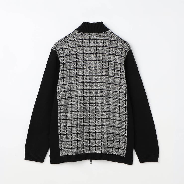 【RIELABO】ツイードチェック ドライバーズニット | NICOLE | 詳細画像10 