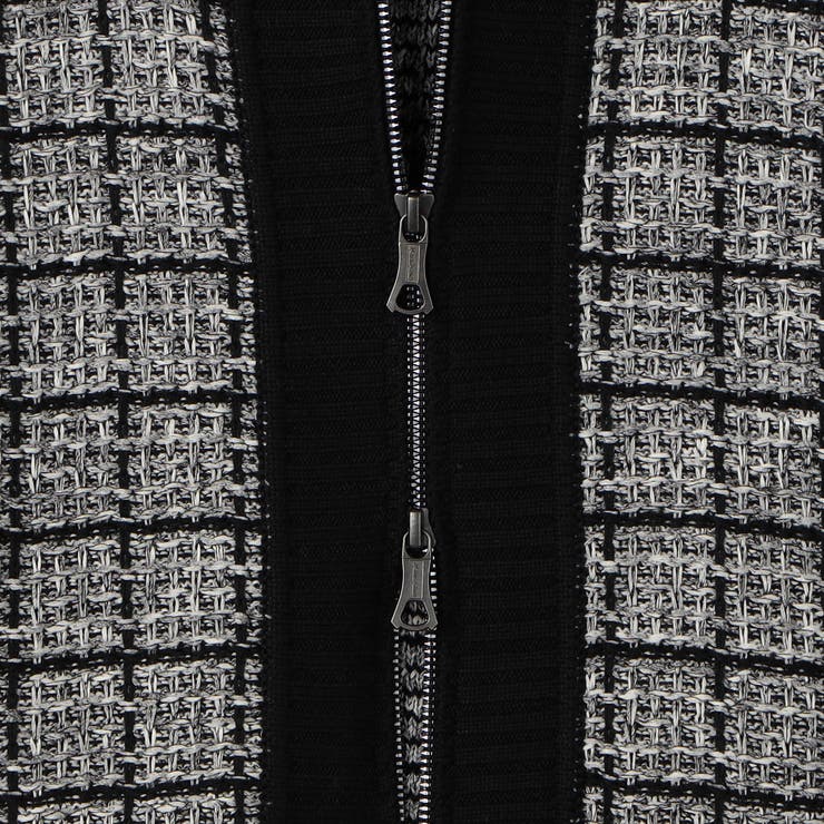 【RIELABO】ツイードチェック ドライバーズニット | NICOLE | 詳細画像14 