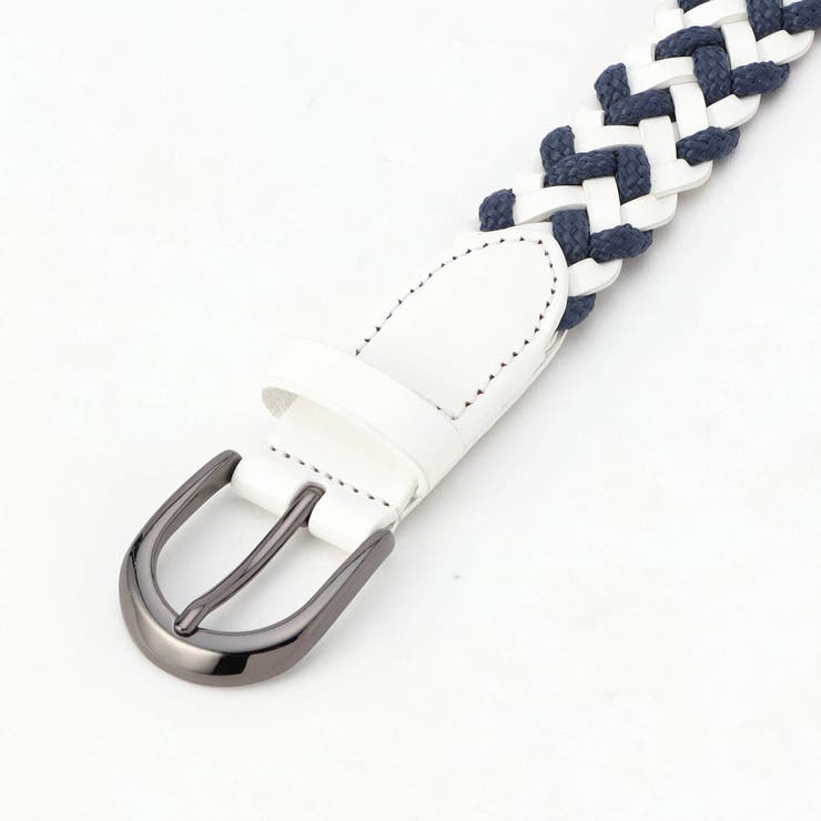09ホワイト | メッシュベルト | NICOLE
