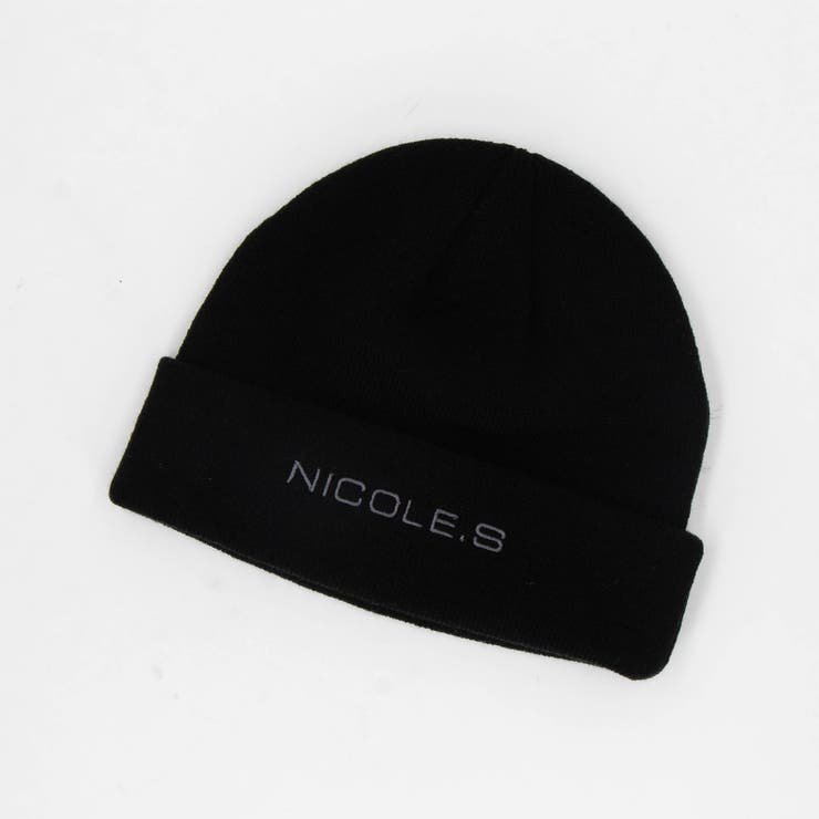 49ブラック | 【NICOLE SPORTS】刺繍ロゴニットワッチ | NICOLE