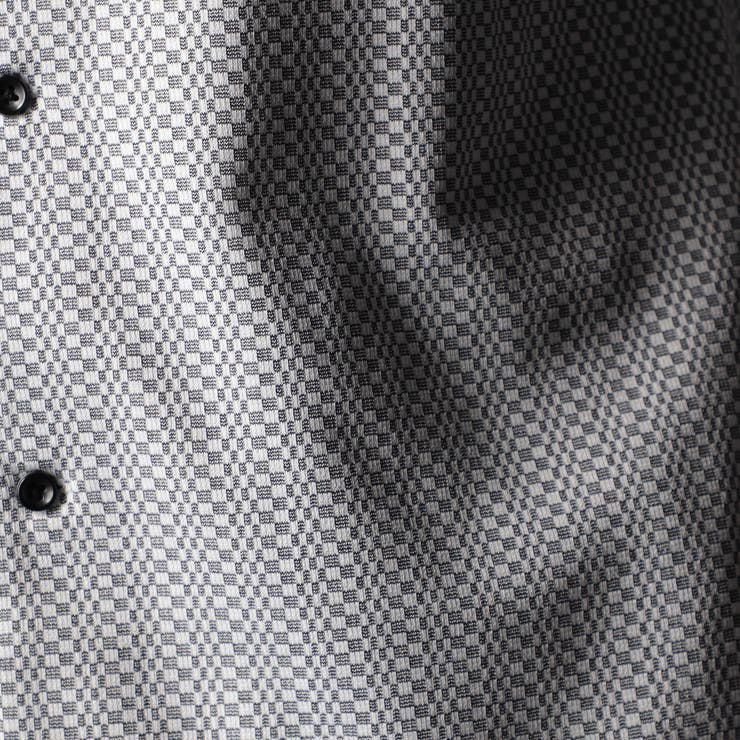 ジオメトリックスタンドボタンダウンシャツ | NICOLE | 詳細画像13 