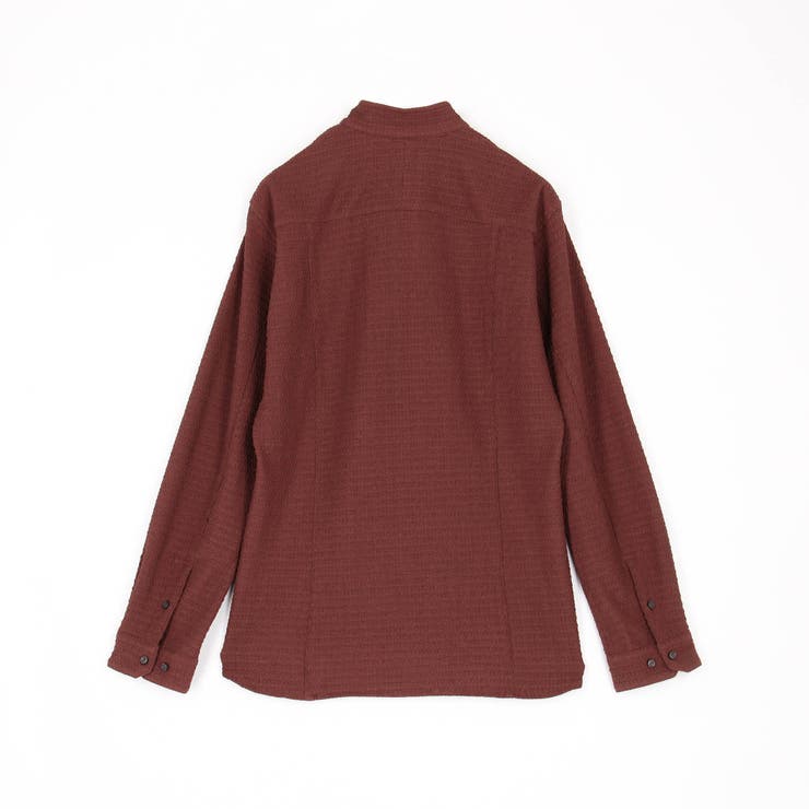 【RIELABO】バークジャカードスタンドカラーシャツ | NICOLE | 詳細画像10 