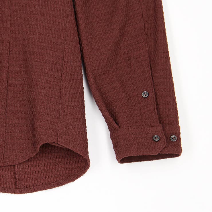 【RIELABO】バークジャカードスタンドカラーシャツ | NICOLE | 詳細画像12 