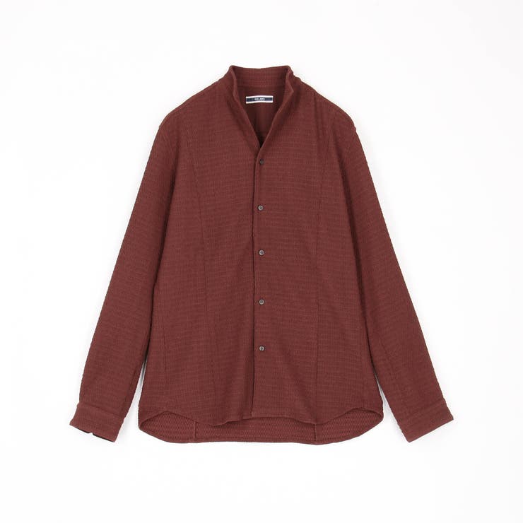 【RIELABO】バークジャカードスタンドカラーシャツ | NICOLE | 詳細画像8 