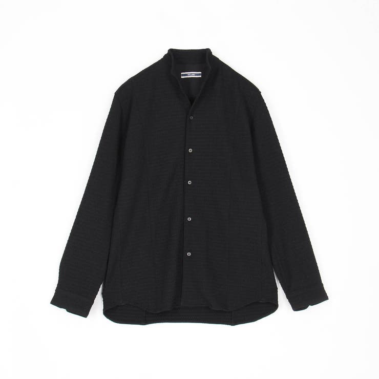 【RIELABO】バークジャカードスタンドカラーシャツ | NICOLE | 詳細画像9 